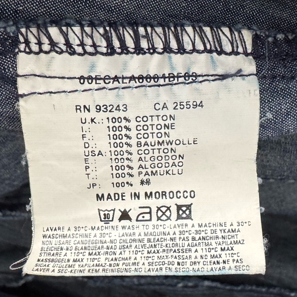 DIESEL VINTAGE DENIM TACTICAL JUMPER DRESS WITH SNAP UP BACK BLUE JEAN SMALL - Picture 7 of 7